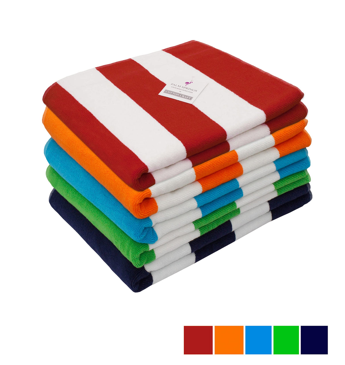 Cotton Craft beach-ready lounge set adds versatile, relaxing outdoor seating.