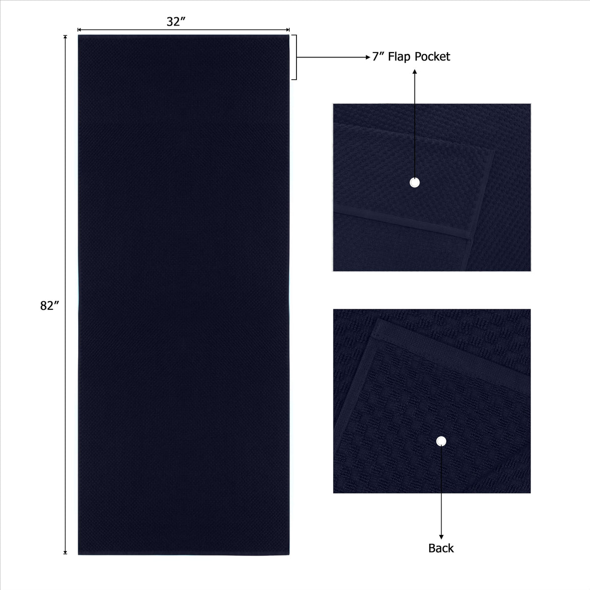 COTTON CRAFT oversized 32x82 lounge cover provides full coverage.