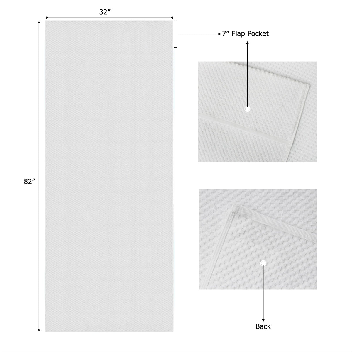 Cotton Craft oversized 32x82 lounge cover provides full chair coverage.