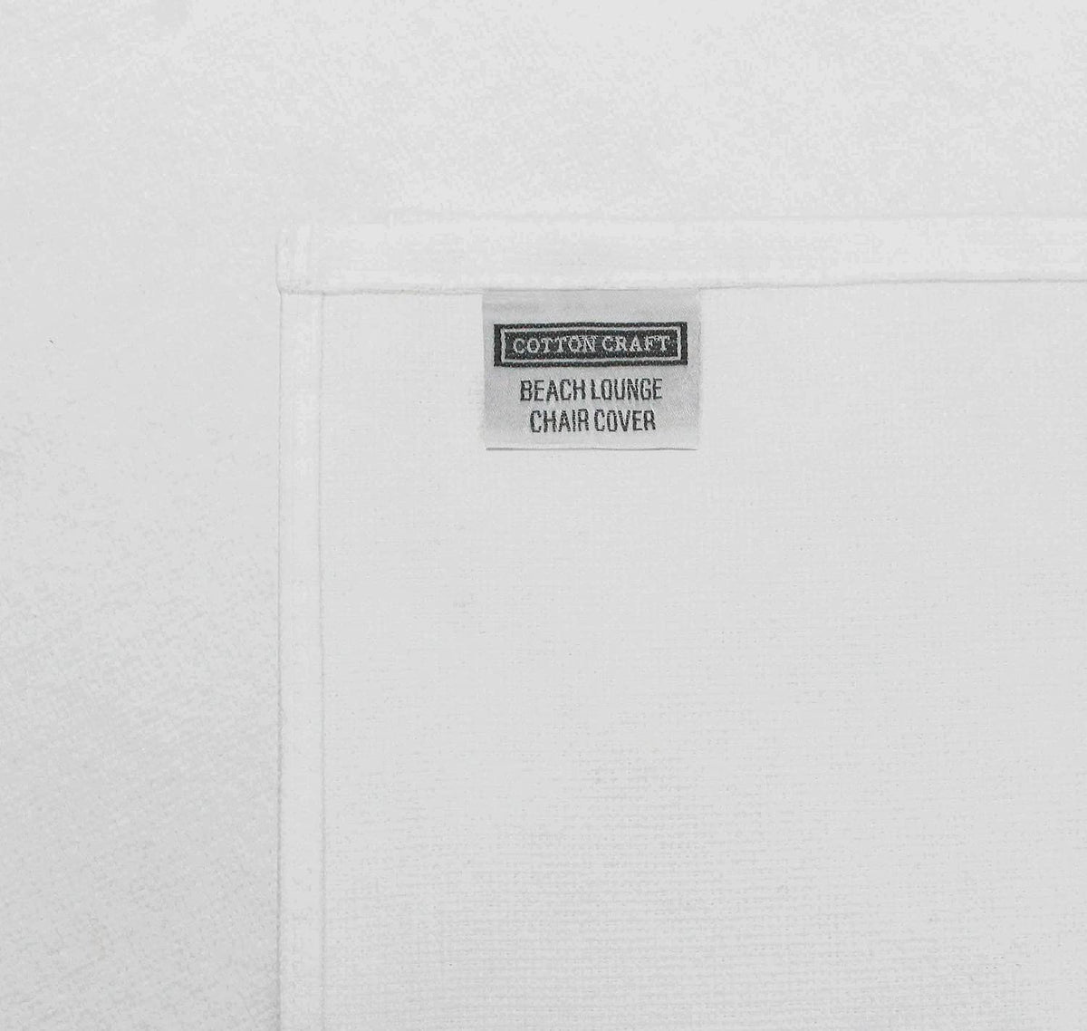 COTTON CRAFT 100% cotton terry towel cover delivers premium softness for chaise use.