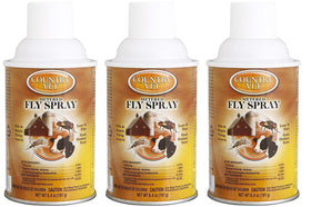 Country Vet fly spray can for barn use helps repel flying insects.