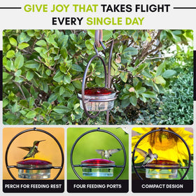 Couronne Co 3.4-ounce capacity keeps nectar available during birdwatching.