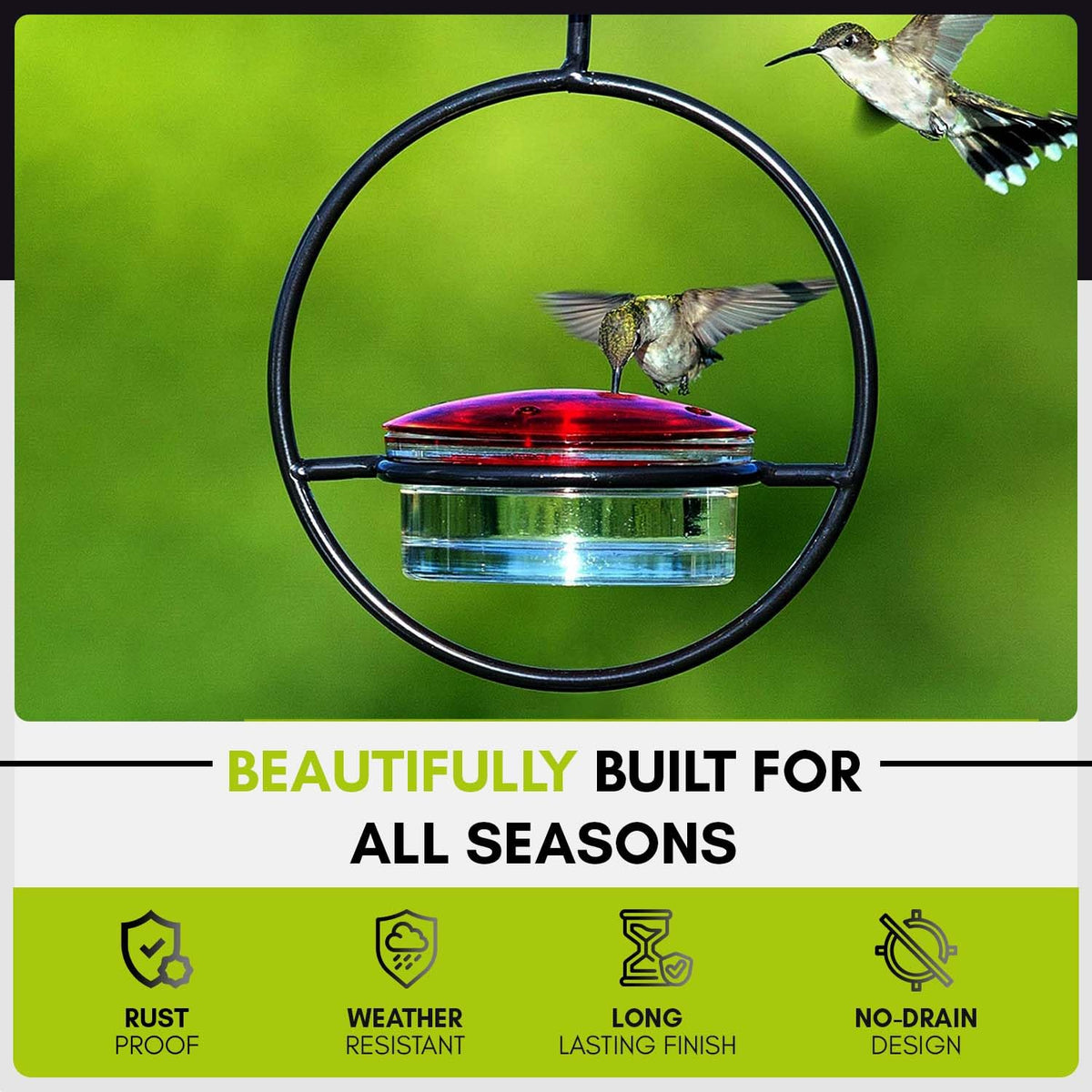 Couronne Co mosaic birds feeder highlights eco-friendly materials for a sustainable garden.