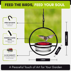 Couronne Co slim feeder hangs easily from an open-top hook.