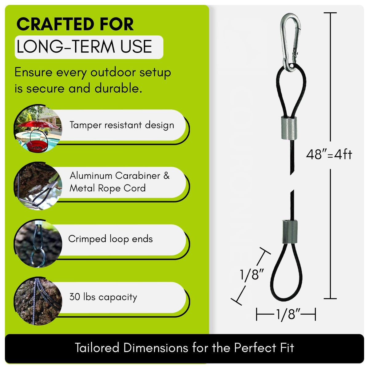 COURONNE CO Mosaic Birds M955-200 outdoor hanging setup for feeders
