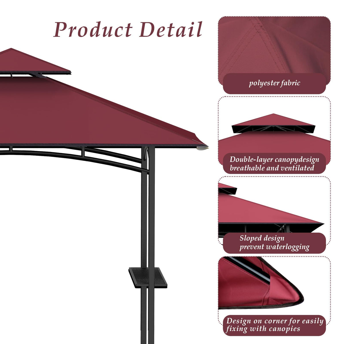 COVBOARD corner-pocket installation demonstration on canopy
