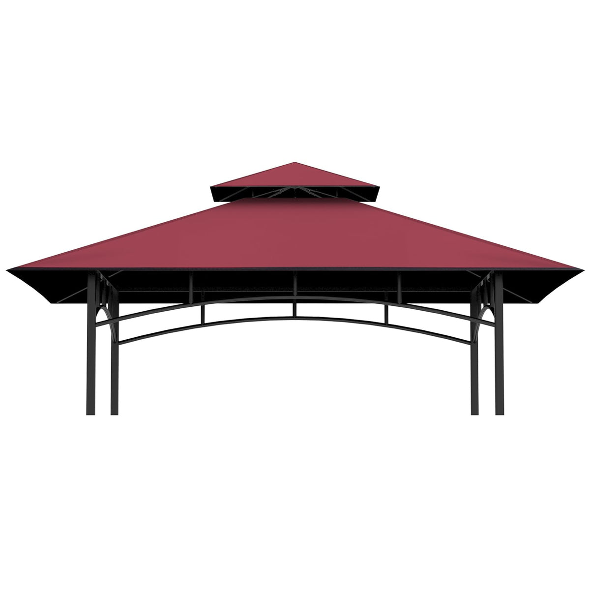 COVBOARD replacement top for 5x8 burgundy gazebo improves weather protection