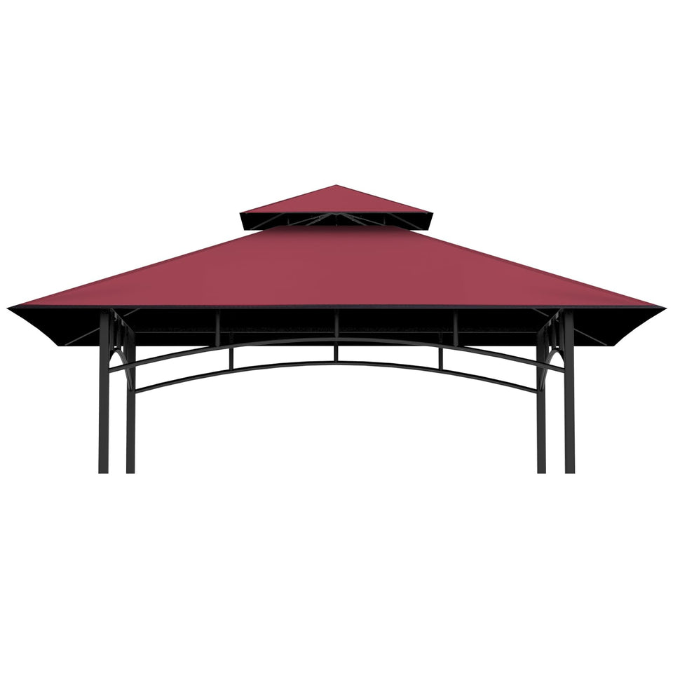 COVBOARD replacement top for 5x8 burgundy gazebo improves weather protection