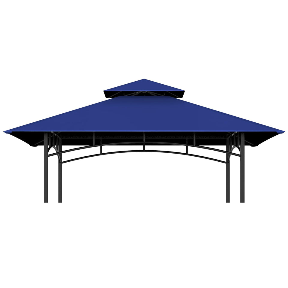 COVBOARD grill gazebo top cover in blue blocks rain and UV rays