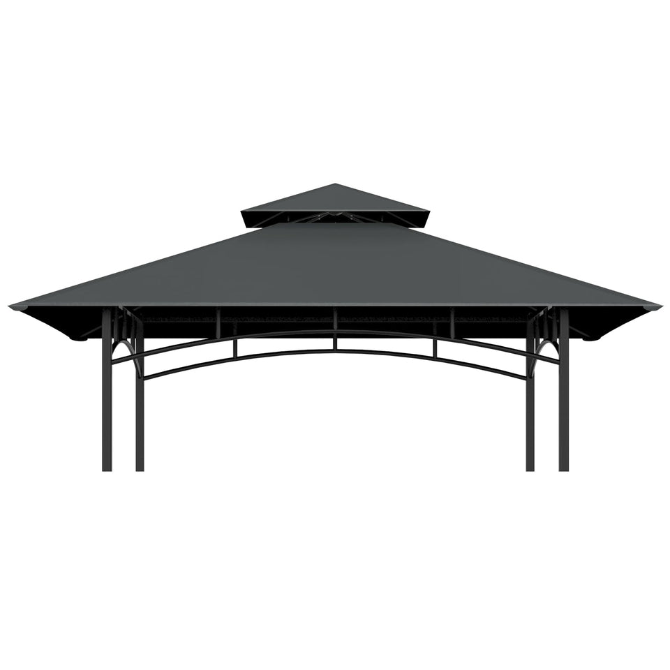 COVBOARD grill gazebo top shows durable polyester material for lasting outdoor shade