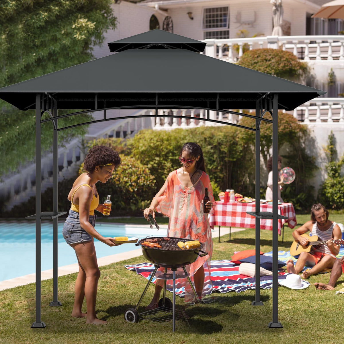 COVBOARD grill gazebo top compatible with L-GG001PST-F model for straightforward replacement