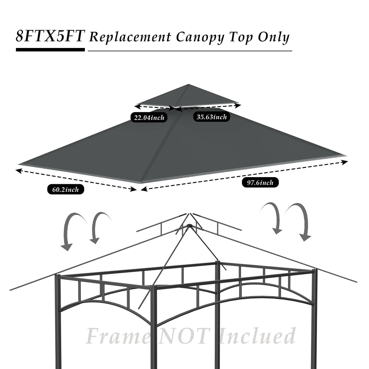 COVBOARD grill gazebo top weather-shield design blocks rain and UV exposure