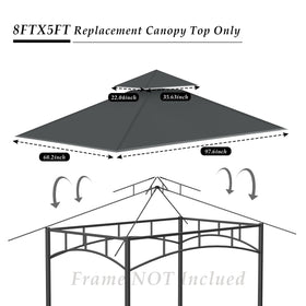 COVBOARD grill gazebo top weather-shield design blocks rain and UV exposure