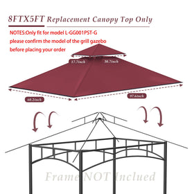 COVBOARD canopy compatible with L-GG001PST-F for proper fit