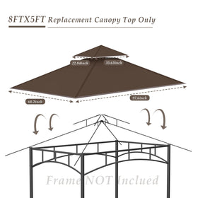 COVBOARD replacement canopy with pocket design for easy installation