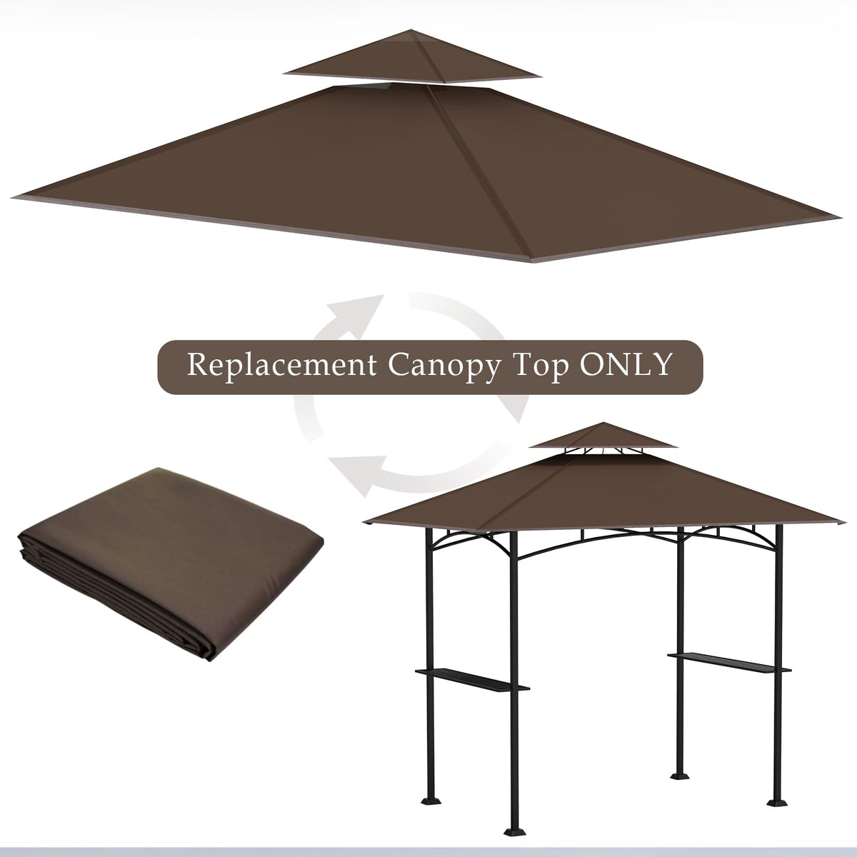 COVBOARD weatherproof polyester top is durable and rain resistant