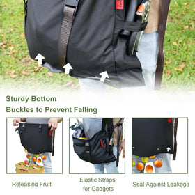 Cover Geny Gardening Apron adjustable cross-back straps for comfortable wear.