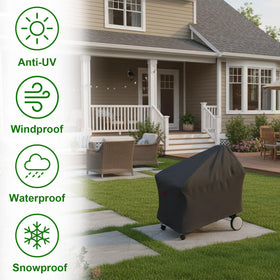 Cover Geny with Velcro strap prevents shifting during storms