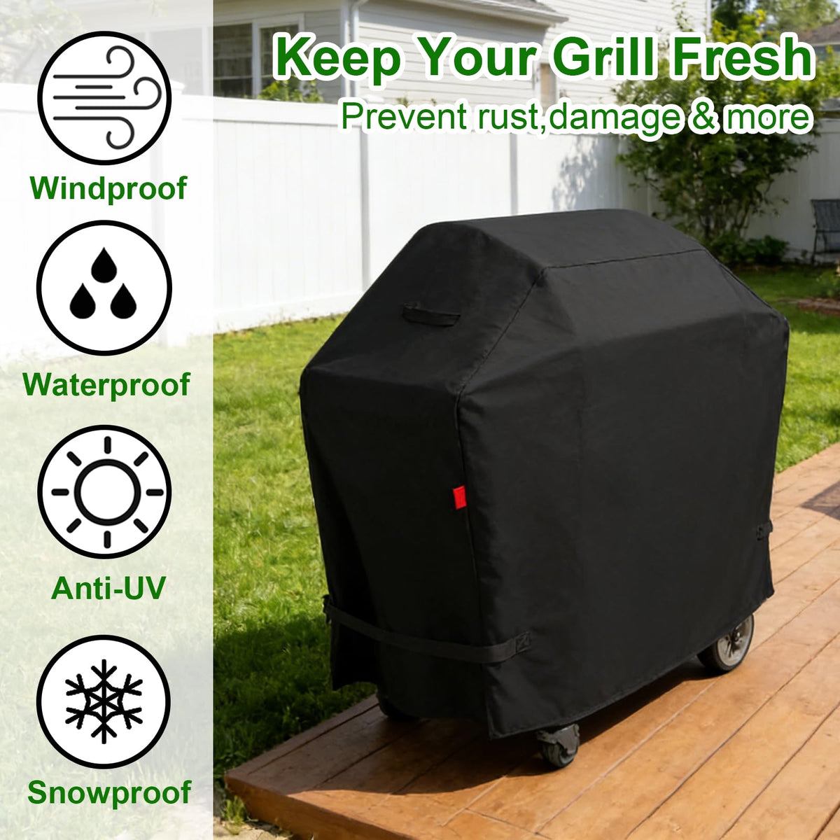 Cover Geny Char-Broil Versa-Tile 28 cover keeps station dry
