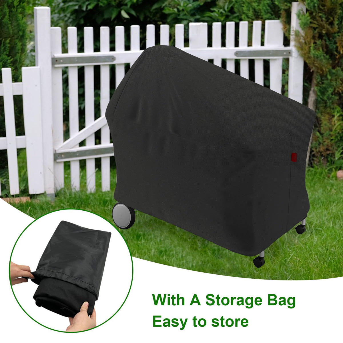 Cover Geny 600D fabric provides durable, weatherproof protection for grills