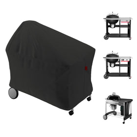 Cover Geny grill cover on Weber 22-Inch Performer Deluxe protects against rain and sun
