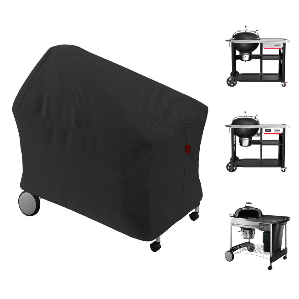 Cover Geny grill cover on Weber 22-Inch Performer Deluxe protects against rain and sun