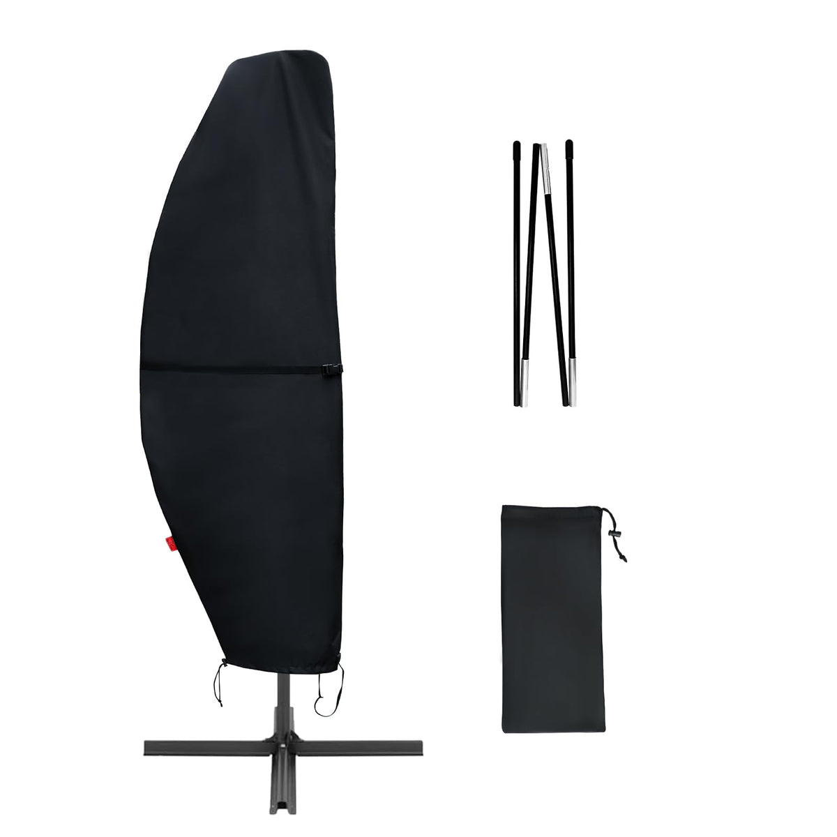 Cover Geny patio umbrella cover fits 7.5 to 11.5 ft cantilever umbrellas for weather protection.