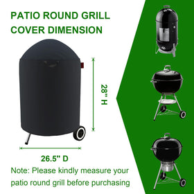 Cover Geny Premium Grill Cover close-up reveals waterproof coating and rugged 600D fabric.