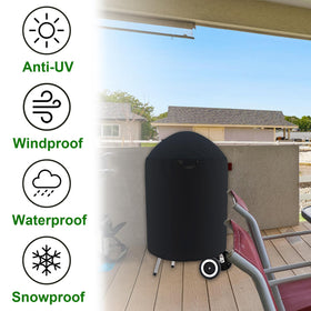 Cover Geny Premium Grill Cover easy-clean finish; rinse and air dry after use.