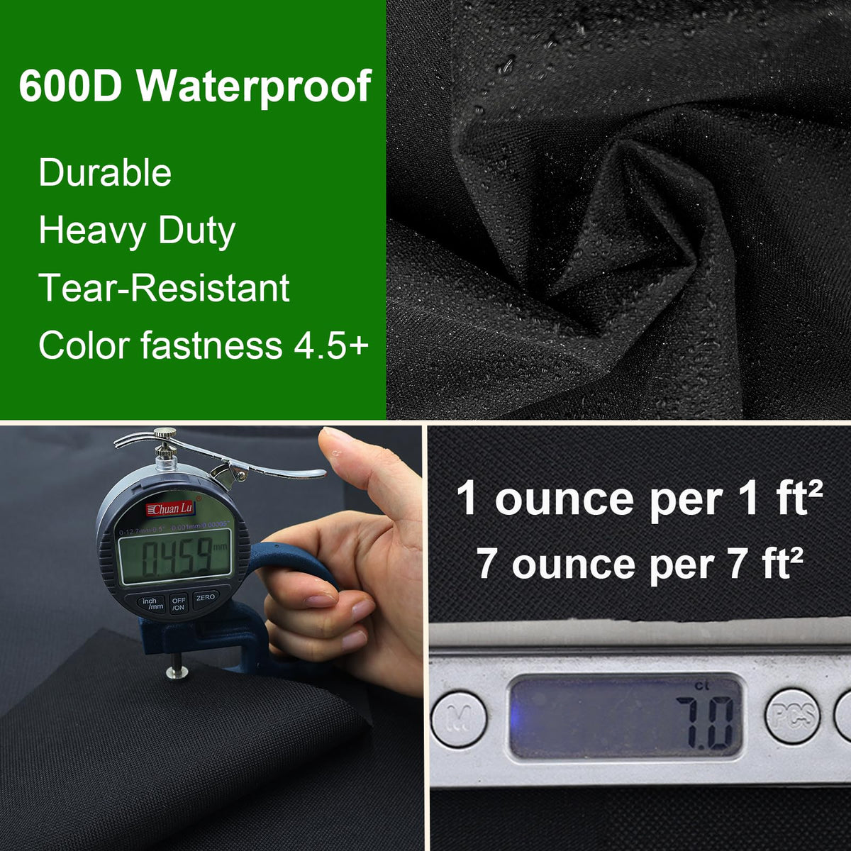 Cover Geny Premium Grill Cover adjustable Velcro strap keeps it secure in wind.