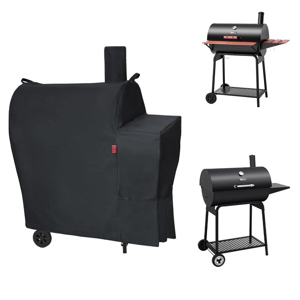 Cover Geny CC1830 front view shows snug weather-ready grill cover.