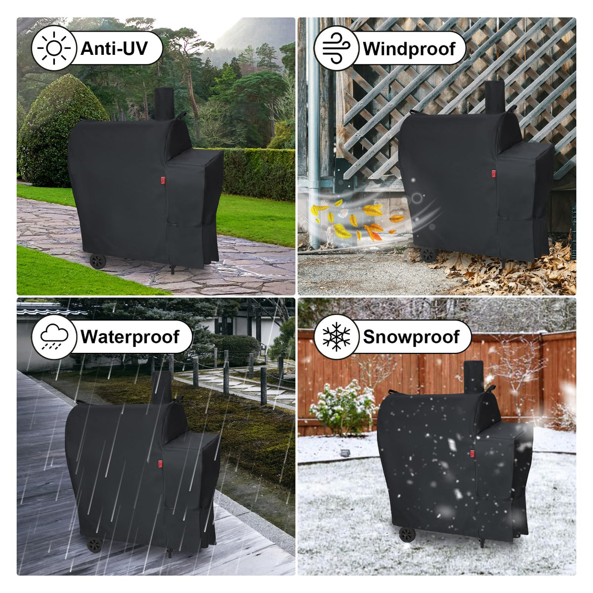 Cover Geny CC1830 handles aid easy installation and removal.