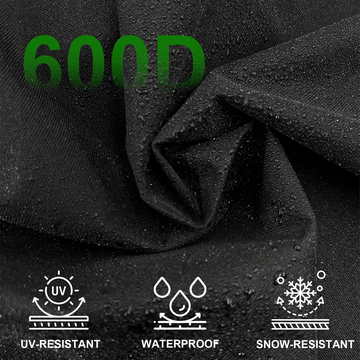 Cover Geny CC1830 outer fabric repels rain and dust.