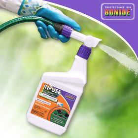 Coverage up to 3,200 sq ft when applying Infuse to turf and landscape.