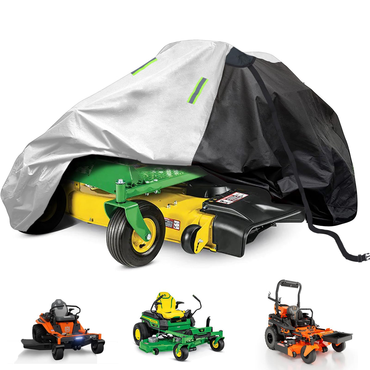 Coverify zero-turn mower cover in waterproof fabric for outdoor protection