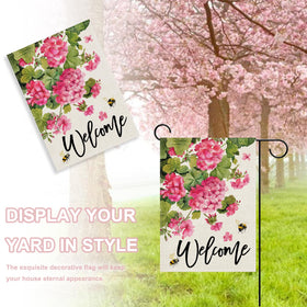Covido 12x18 garden flag fits porches, decks, and mailboxes.