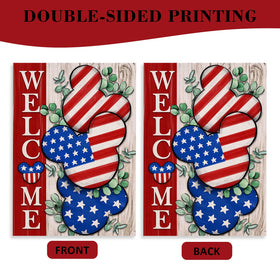 Covido double-sided flag offers clear viewing from any angle
