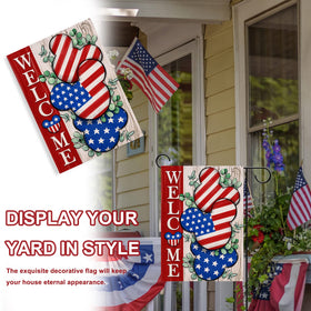 Covido festival decor flag thrives on porches, decks, and mailboxes