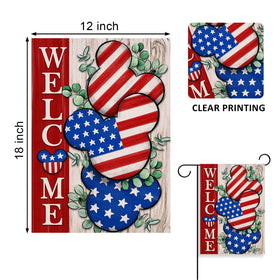 Covido patriotic garden flag designed for weatherproof and colorfast yard decor