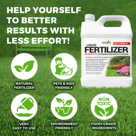 Covington Naturals 10-10-10 lawn application supports steady growth.