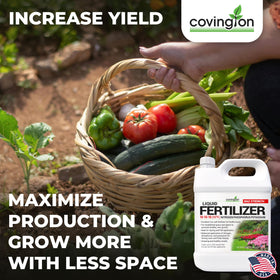 Covington Naturals 10-10-10 soil and root support improves uptake.