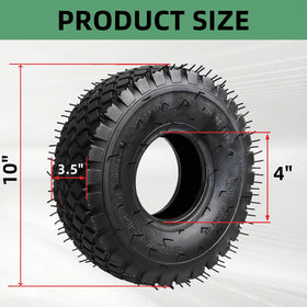 Covzoe 410-350-4 tire tread close-up shows durable grip.