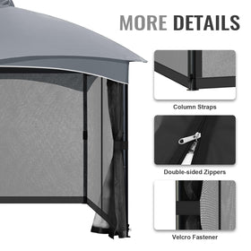CowVIE gazebo netting vented design highlights airflow through fine mesh.
