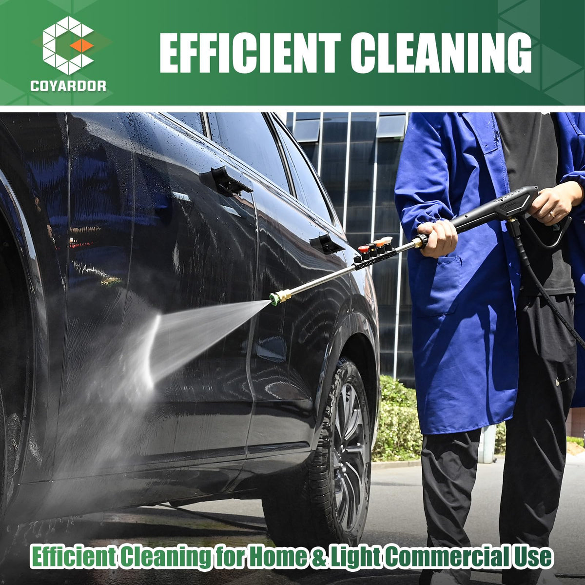 Coyardor metal extension wand designed for heavy-duty cleaning.
