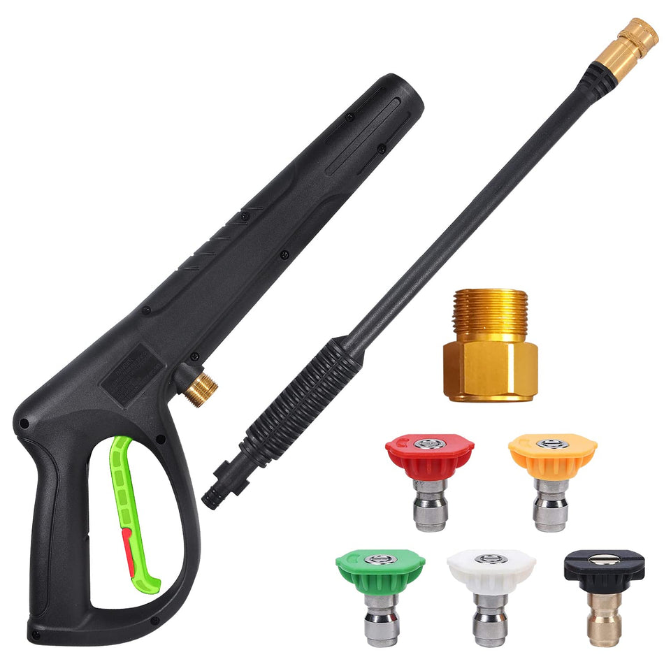 Coyardor pressure washer gun extension wand with easy one-handed control and extended reach.