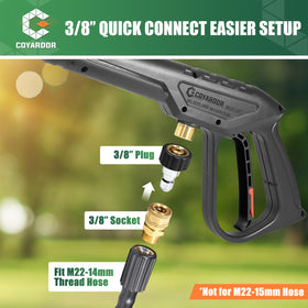Coyardor universal 1/4 inch quick connect for easy tool attachment.