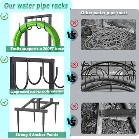 COZEER double-rod design reduces bending and supports long hoses securely.