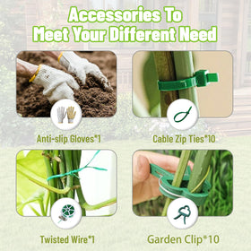 COZEER Garden Trellis sturdy frame helps vegetables climb with stable support.
