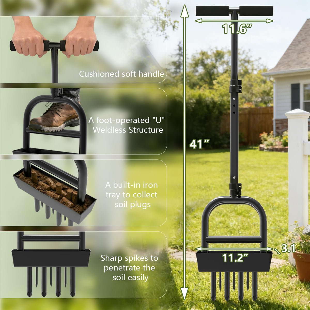 COZEER cleaning stick included for removing debris from tines