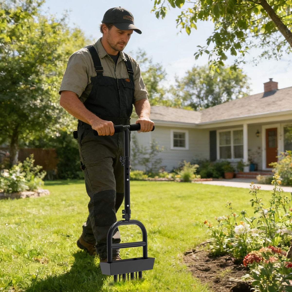 COZEER aerator in use with 37-41 inch length for easy handling
